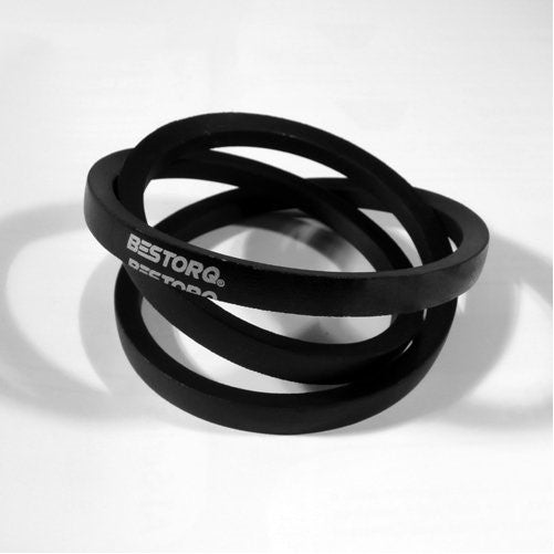 BESTORQ A28 or 4L300 Rubber V-Belt, Wrapped, Black, 30" Length x 0.5" Width x 0.32" Height