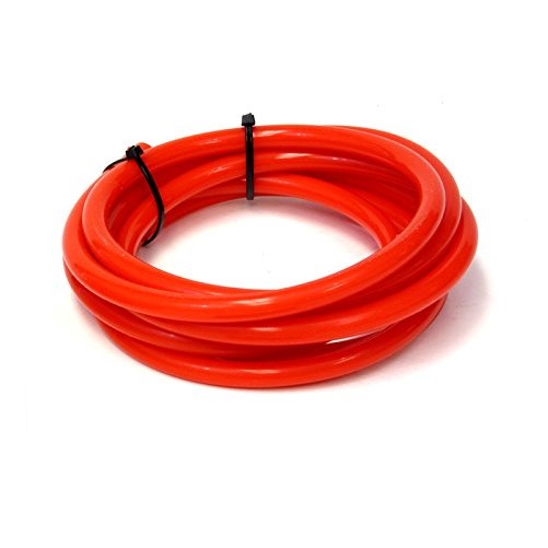 HPS HTSVH3-REDx10 Red 10' Length High Temperature Silicone Vacuum Tubing Hose (60 psi Maxium Pressure, 1/8" ID)