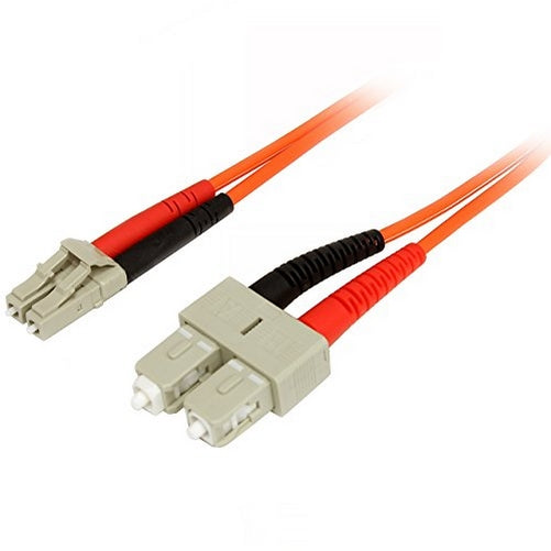 StarTech.com Multimode 50/125 Duplex Fiber Patch Cable LC - SC - 3 Meter (50FIBLCSC3)