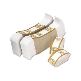 PM Company Self-Adhesive Currency Straps, Mustard, $10,000 in $100 Bills, 1000 Bands/Pack