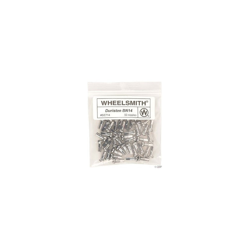 Wheelsmith Brass Nipples (Pack of 50), Silver, 20x12mm