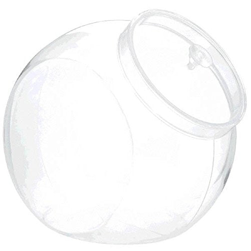 Amscan 1 Count Plastic Container with Lid, 80 oz, Clear