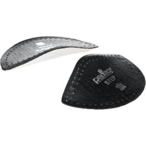 Pedag Step 166475 Symmetrical Self Adhesive Arch Support Inserts, Black Leather, Small