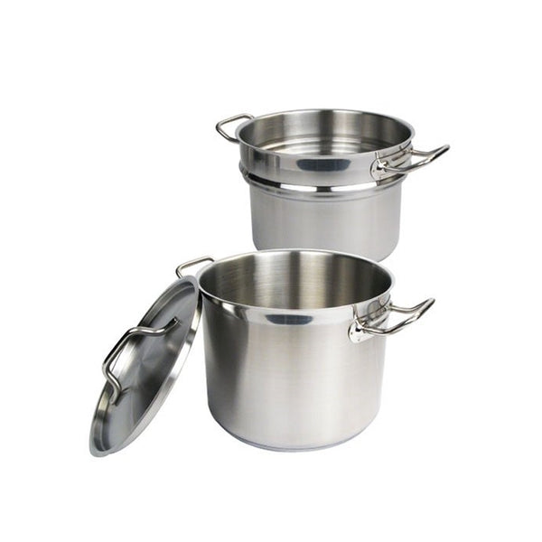 Winware Stainless 12 Quart Double Boiler with Cover