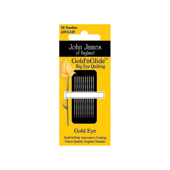 Gold'n Glide Big Eye Quilting Needles -Size 11 10/Pkg