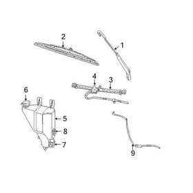 Genuine Chrysler 55077100AE Wiper Blade