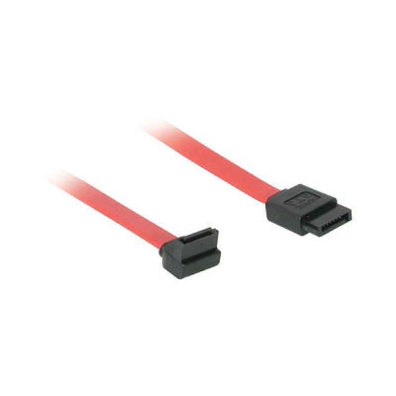 C2G 10190 7-Pin 180° to 90° 1-Device Serial ATA Cable, Red (1 Foot, 12 Inches)