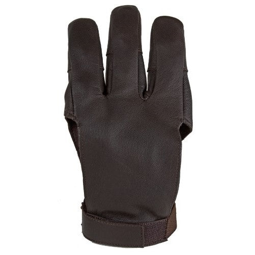 Damascus DWC Archery Shooting Glove, Three Finger Design Fits Either Hand, Velcro Strap, Medium