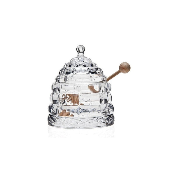 StudioSilversmiths 44153 Beehive Crystal Honey Jar