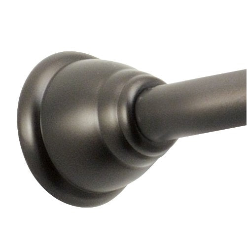 InterDesign Cameo XT Constant Tension Shower Curtain Rod – extendable 43”-75", Medium, Bronze