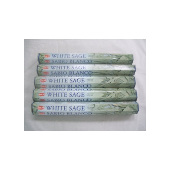 Hem White Sage 100 Incense Sticks (5packs of 20 sticks)