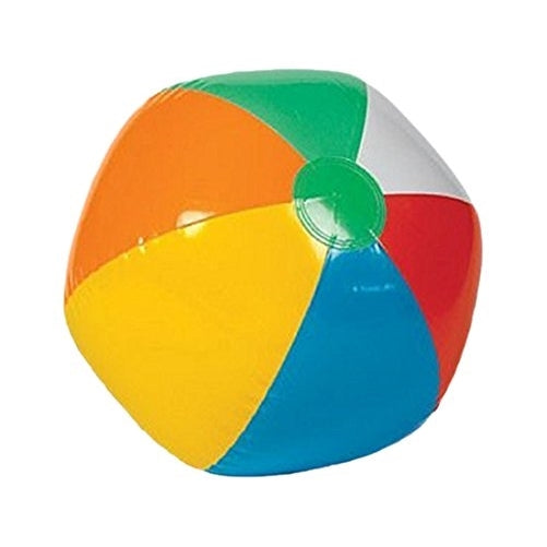 Rhode Island Novelty Inflatable 12" Rainbow Color Beach Balls (12 Pack) - Colors Varied