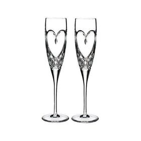 Waterford Love True Love Flute Pair