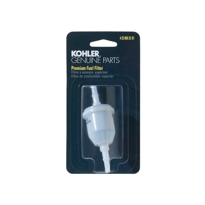 KOHLER 25 050 22-S Engine Fuel Filter 51 Micron With 1/4-Inch Fuel Line Inside Diameter