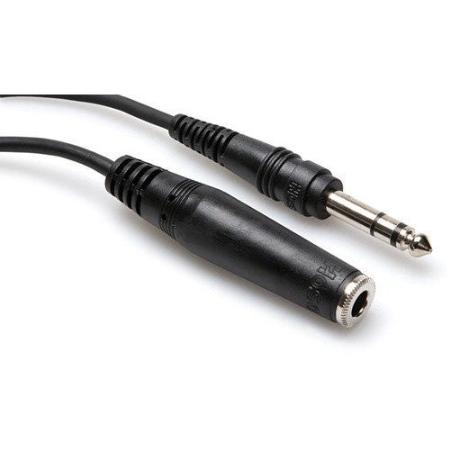 Hosa HPE-310 1/4 inch TRS to 1/4 inch TRS Headphone Extension Cable, 10 feet