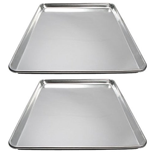 Winware ALXP-1826 Commercial Full-Size Sheet Pans, Set of 2 (18-Inch x 26-Inch, Aluminum)