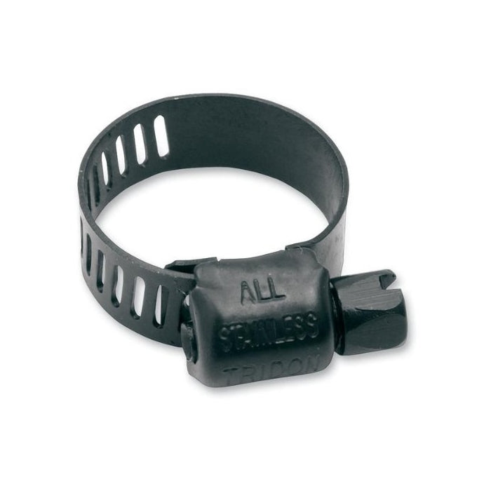 Jagg Oil Coolers Oil Cooler Black worm-drive hose clamps for 3/8in. hose, 10 pk , Color: Black HC78-10