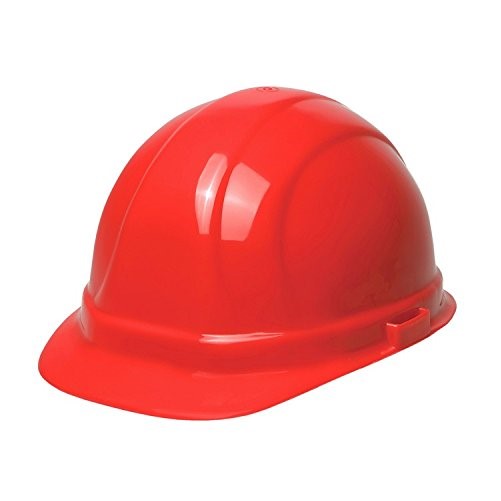 ERB 19954 Omega II Cap Style Hard Hat with Mega Ratchet, Red