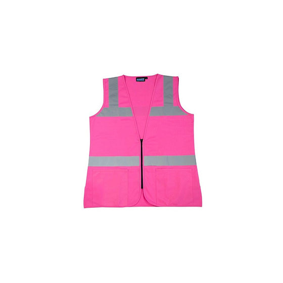 ERB 61911S721 Non-ANSI Hi-Vizability Female Fitted Vest, Pink, Large