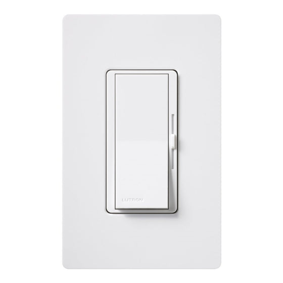 Lutron DVW603PH-WH Electronics Diva 3-Way Duo Dimmers, White