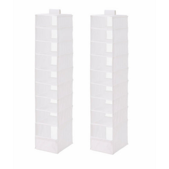 Ikea Organizer Closet Storage Hanging Skubb (2 Pack) White