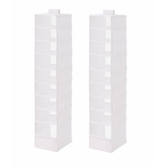 Ikea Organizer Closet Storage Hanging Skubb (2 Pack) White