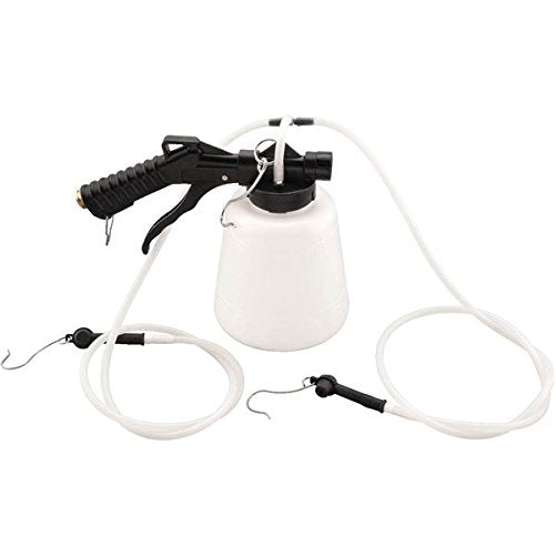 BikeMaster 1 Liter Pneumatic Brake Fluid Bleeder Motorcycle Tool Accessories - White/Black / One Size