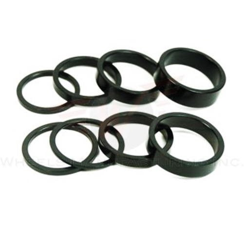 Wheels Manufacturing 1-1/8-Inch Spacer (Black/5mm, Bag of 5)