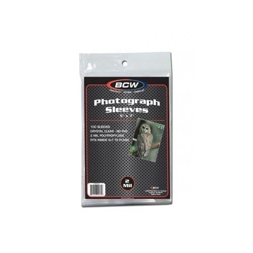 BCW 1-5X7SLV Bcw 5X7 Photo Sleeves