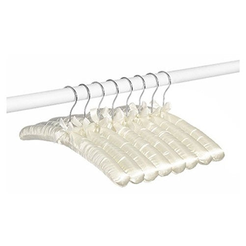 Whitmor Satin Padded Hangers - Bone (Set of 8)