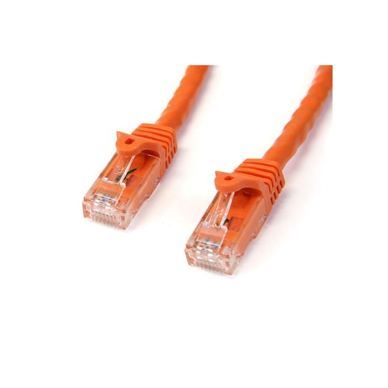 StarTech.com Cat6 Ethernet Cable - 3 ft - Orange - Patch Cable - Snagless Cat5 Cable - Short Network Cable - Ethernet Cord - Cat 6 Cable - 3ft