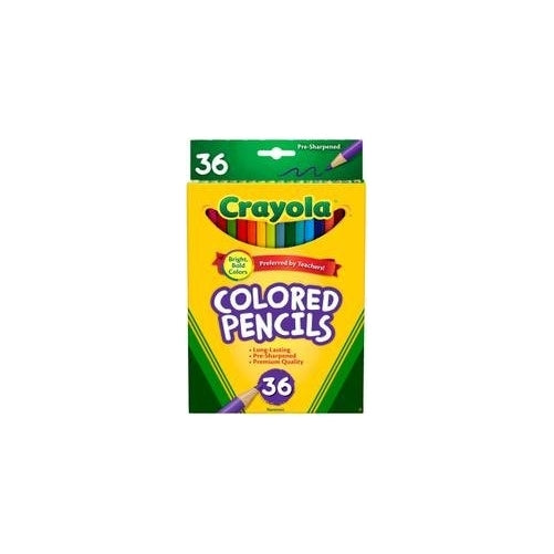 BIN684036 - Crayola Long Barrel Colored Woodcase Pencils