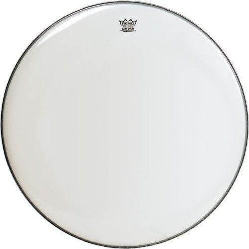Remo BR1222-00 Smooth White Ambassador Bass Drum Head - 22-Inch