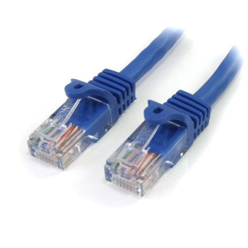 StarTech.com Cat5e Ethernet Cable3 ft - Blue - Patch Cable - Snagless Cat5e Cable - Short Network Cable - Ethernet Cord - Cat 5e Cable - 3ft