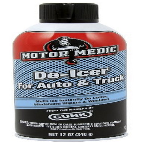 MotorMedic GUNK DE1-12PK Automotive Windshield De-Icer - 12 oz, (Case of 12)