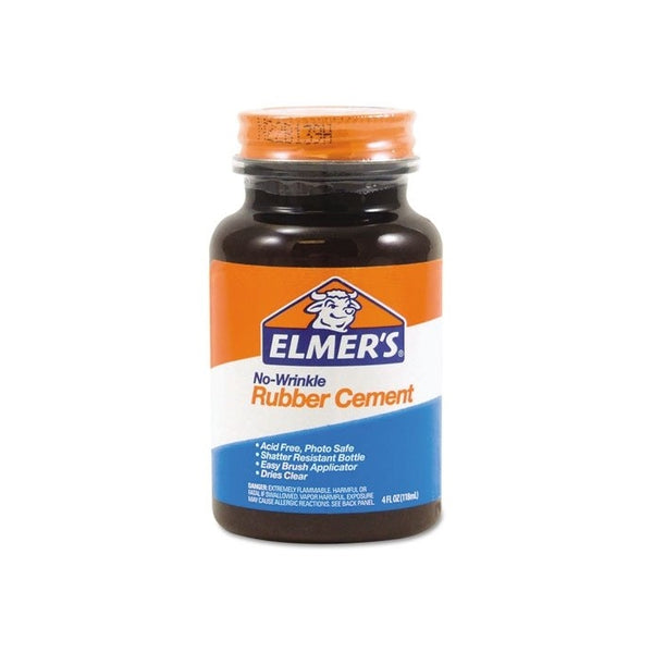 Elmers No-Wrinkle Rubber Cement With Brush (904)