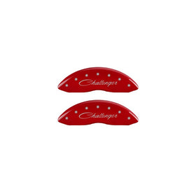 MGP Caliper Covers 12162SCLRRD Caliper Cover with Red Powder Coat Finish, (Set of 4)