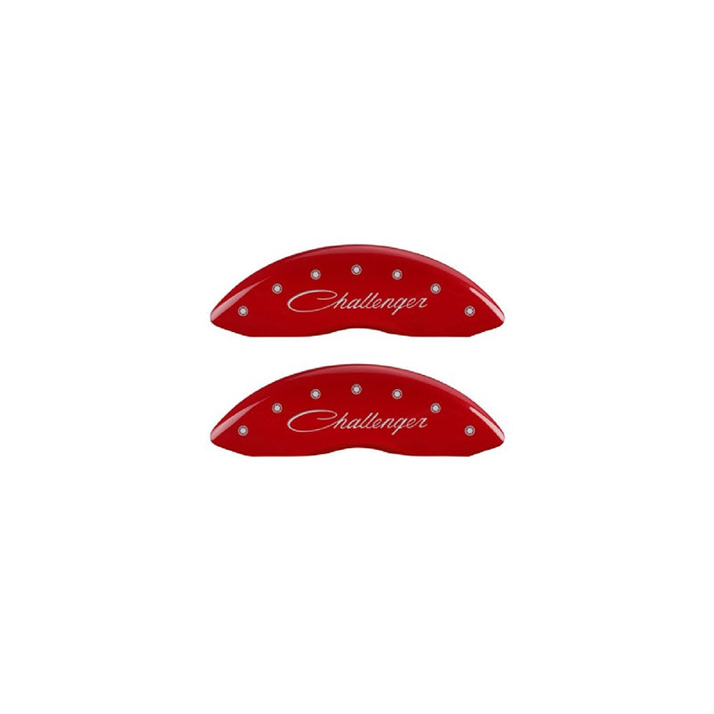MGP Caliper Covers 12181SCLSRD Caliper Cover with Red Powder Coat Finish, (Set of 4)