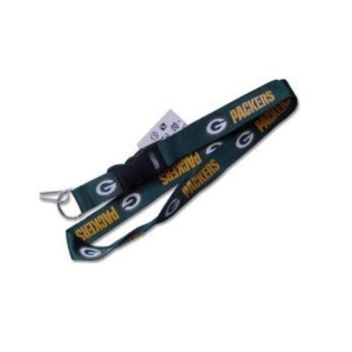 Green Bay Packers Clip Lanyard Keychain Id Ticket NFL - Green