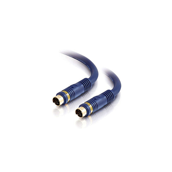 C2G 40001 Velocity S-Video Cable, Blue (1.5 Feet, 0.45 Meters)