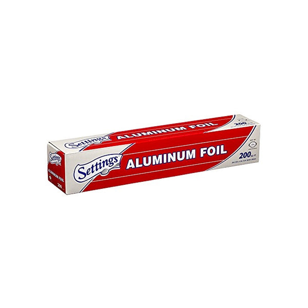 Settings Aluminum/silver Foil 12 Inch Width - 200 Feet Length (200 Sq. Ft. Total)