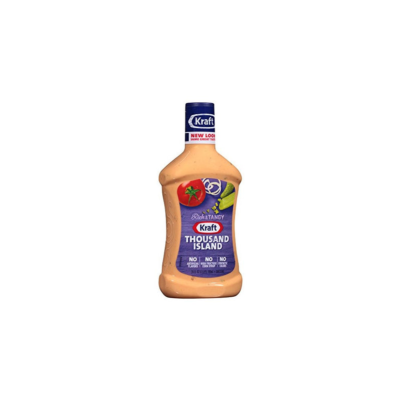 Kraft Thousand Island Dressing & Dip, 24-Ounce Plastic Bottles (Pack of 3)