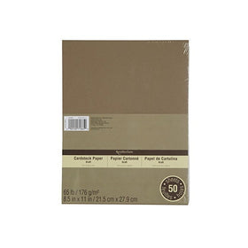 Cardstock Paper Value Pack, 8.5 x 11 in Kraft by Recollections