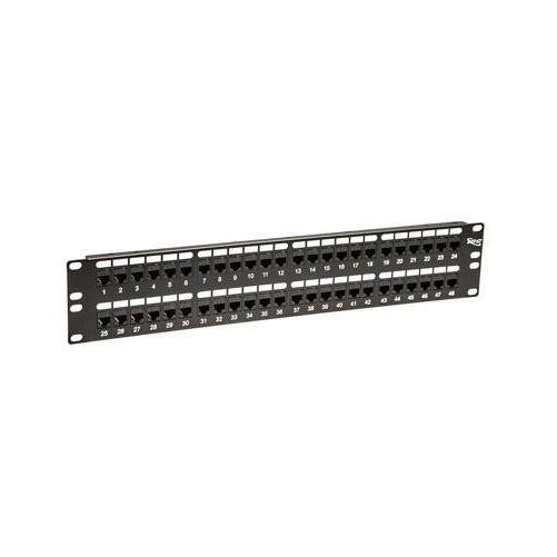 Patch Panel-Cat 5E- Feed-Thru 48-P-2Rms