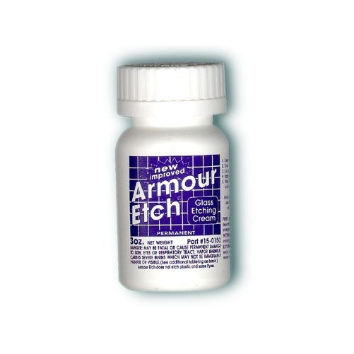 Armour Etching Cream For Glass and Mirrors Is Safe and Easy To Use. (Lot of 2)
