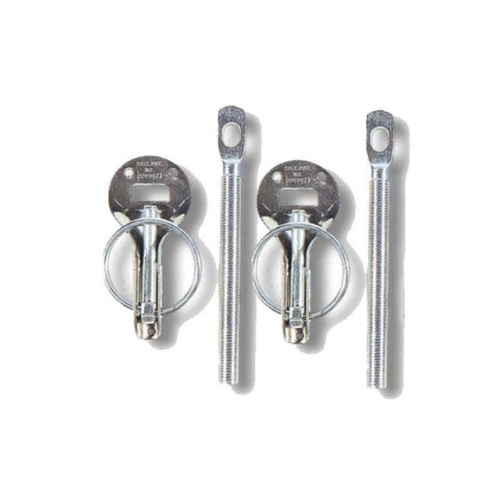 Sparco 01606S Silver Hood Pin - Set of 2