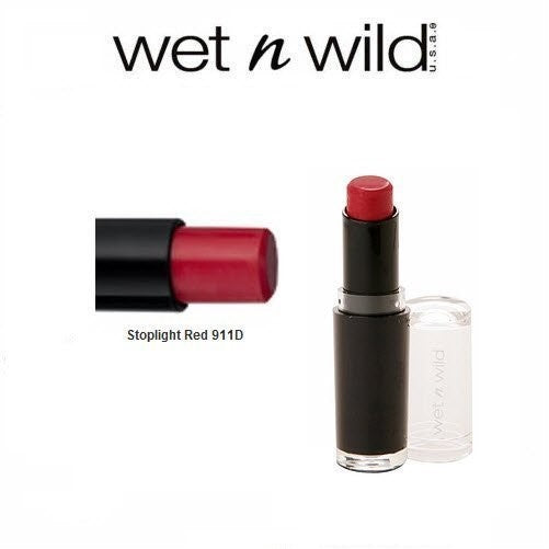 Wet n Wild Mega Last Lip Color 911D Stoplight Red (2 Pack)