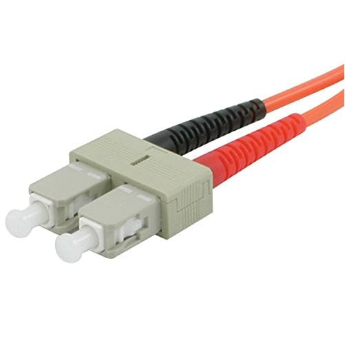 C2G/Cables To Go 09130 SC-ST 62.5/125 OM1 Duplex Multimode PVC Fiber Optic Cable, Orange (3 Meter)