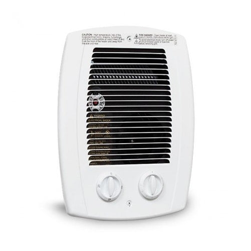 Cadet Com-Pak Bath 1000W 120V/240V best bathroom electric wall heater with thermostat and timer, white