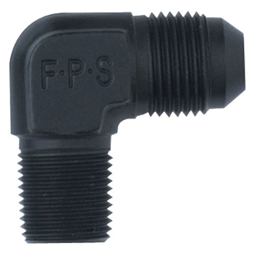 Fragola 482266-BL Black Size (-6) x 3/8 MPT 90° Adapter Fitting